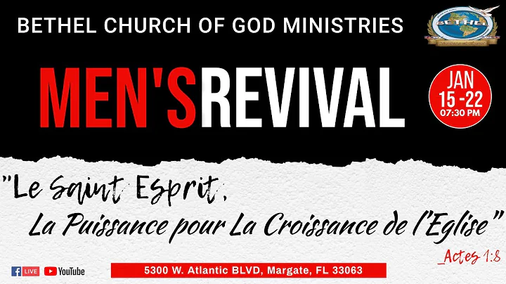 Bethel | BCOGM | Eglise de Dieu Bethel | Men's Rev...