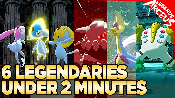 ◓ Como capturar Azelf, Mesprit e Uxie no Pokémon Legends Arceus (The Plate  of the Lakes)