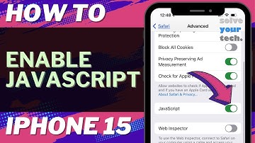 How to Enable JavaScript on iPhone 15
