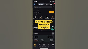 How To Deposit SOLANA to Bybit SOL #bybit #solana