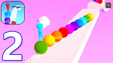 Stack Rider - Gameplay Walkthrough Part 2 Stickman Ball Stack Rider Level 17-31 (Android,iOS)