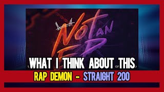 PAKISTANI RAPPER REACTS TO Rap Demon - Straight 200 | Prod. By Farasat Anees (Official Audio)