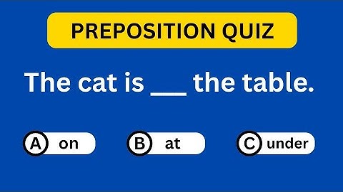 🔥 Preposition Quiz in English | Test Your Grammar Skills with Fun MCQs! 💡