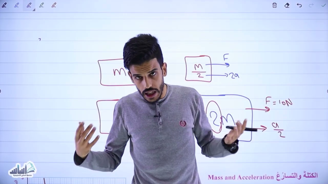 الحصة الأولى من درس القانون الثاني والثالث لنيوتن في الحركة | فيزياء الصف العاشر⚡🧲