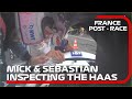 INSPECTOR SEB & MICK TOGETHER AT FRANCE INSPECTING THE HAAS OF MICK