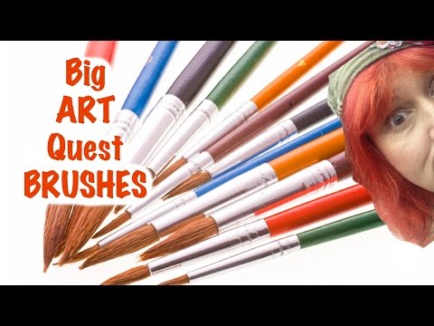 #3 #BigArtQuest Acrylic Art BRUSHES | The Art Sherpa | TheArtSherpa