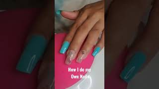 Tiffany Blue Nails | How I do my own Nails