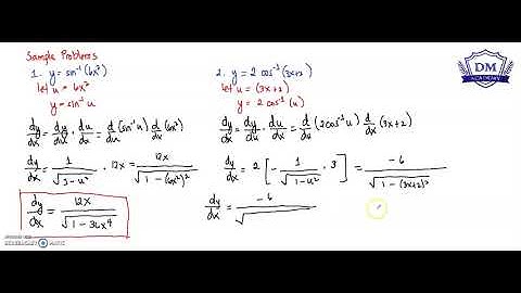 Differentiation of Inverse Trigonometric Functions