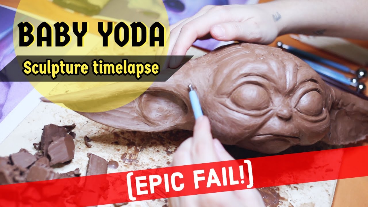 Baby Yoda Grogu Sculpture | Timelapse (Star Wars: The Mandalorian)