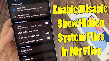 Samsung Galaxy A13: How to Enable/Disable Show Hidden System Files In My Files