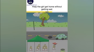 Brain Out 3-Puzzle Games Level 15 |Help The Girl Get Home Without Getting Wet| Walkthrough Solutions