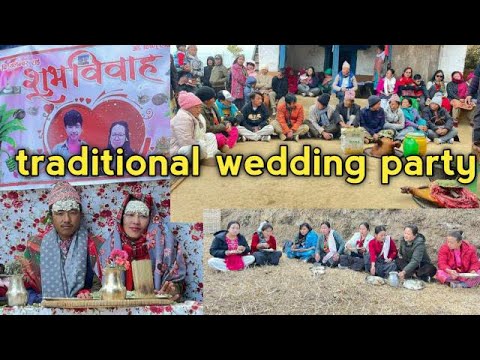 Traditional way to get marry /wedding party/ marriage ceremony in the village #wedding #villagelife