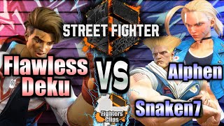 SF6 🥊 FlawlessDeku (LUKE) vs Snaken7 (GUILE) , Alphen (CAMMY)  🥊 StreetFighter6