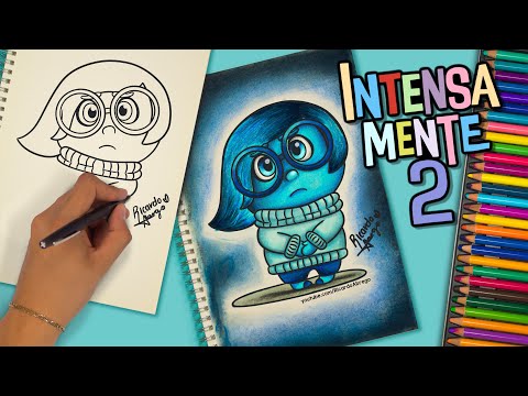Cómo dibujar a TRISTEZA de INTENSAMENTE #dibujo  #intensamente2 #insideout #tristeza #sadness