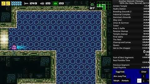 AM2R 100% - New strat in area 5 saves 0.45 seconds