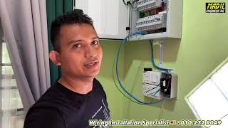 Install Wiring Air-Cond Kabel 4mm High Quality + DOL (Direct On-Line) Magnetic Starter | Kota Bharu