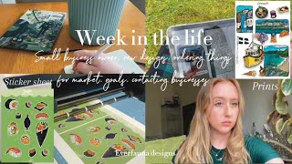 Week in the life small business owner ✦ new designs,ordering things for market,contacting businesses