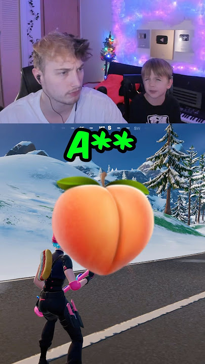 KID SAYS BAD WORDS 😂 (fortnite)