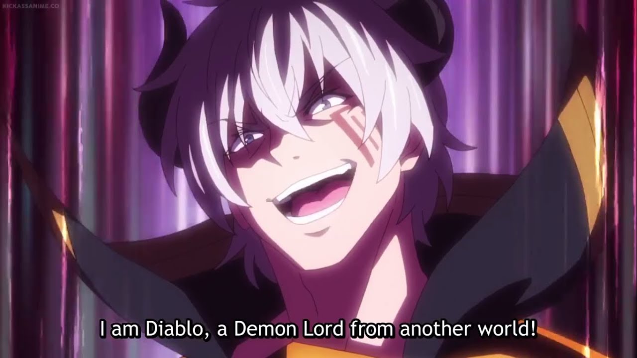 Diablo show his power against Paladin  Isekai Maou to Shoukan Shoujo no Dorei  Majutsu S1E09 