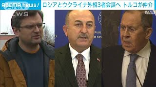 ロシアとウクライナ外相3者会談へ　トルコが仲介(2022年3月7日)