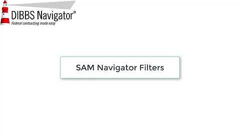 SAM Navigator Filters