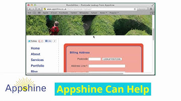 Postcode Lookup Services from Appshine