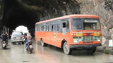 Monsoon Magic at Malshej Ghat | MSRTC ST Buses Navigating the Misty Ghats