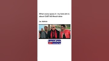 CUET UG Result की Date 😱 #shorts