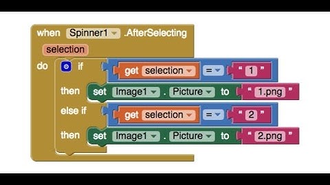 How to use a Spinner | Mit App Inventor 2
