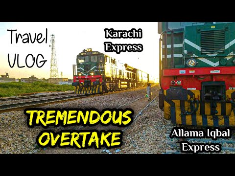 Video TREMENDOUS OVERTAKE by Karachi Express to Allama Iqbal... - youtube