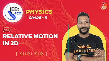 Kinematics | Relative Motion in 2D | Class 11 | JEE Main 2022 | JEEt Lo 2022 | Vedantu JEE