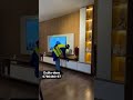 Modern TV wall with lights ✨🔥 Clean, simple &amp; luxury vibes in Rwanda  2026 #shorts #interiordesign