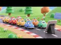 Seven Little Cars Race Past the Tablet Stand | Nursery Rhymes & Kids Songs