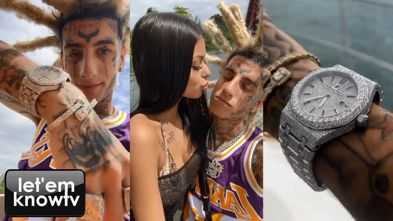 Island Boys Kodiyak Redd Showing Off His AP Watches While Chilling On A