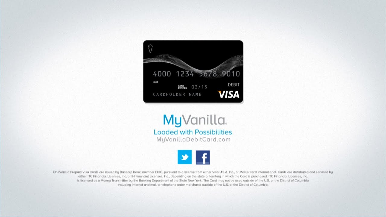 MyVanilla debit card web spot - YouTube