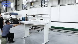 Show off the new and efficient features of the Electronic Adjustable ESD Workbench technology！！