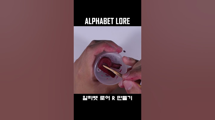 알파벳 로어 R 만들기ㅣMaking Alphabet lore with a Clay #shorts