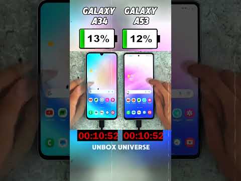 Galaxy A34 vs Galaxy A53 Charging Test ⚡ Who’s Faster in the Power Race? 🔋#shorts #viralvideo