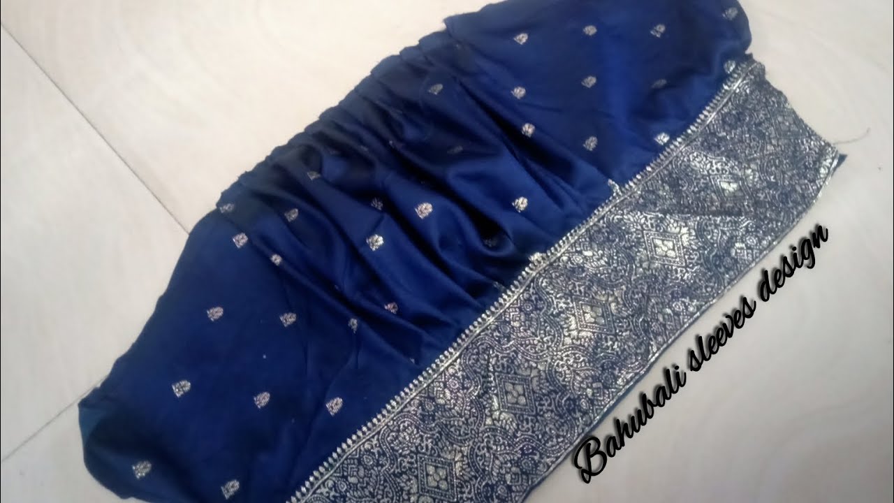 bahubali sleeves... cutting and stitching...💛by pariboutique232