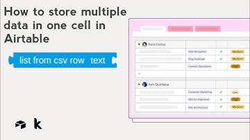 How to store multiple data in one cell in Airtable |Kodular Tutorial|