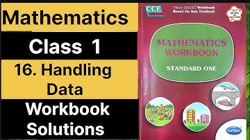 16. Handling Data | class 1 | Maths | English semi english | workbook solutions | new syllabus |    