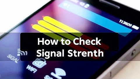 How to check signal strength in mobile📱