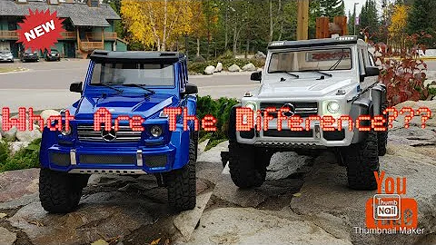 What Are The Difference Between Traxxas TRX-4 G500 vs Traxxas TRX-6 G63 6×6?