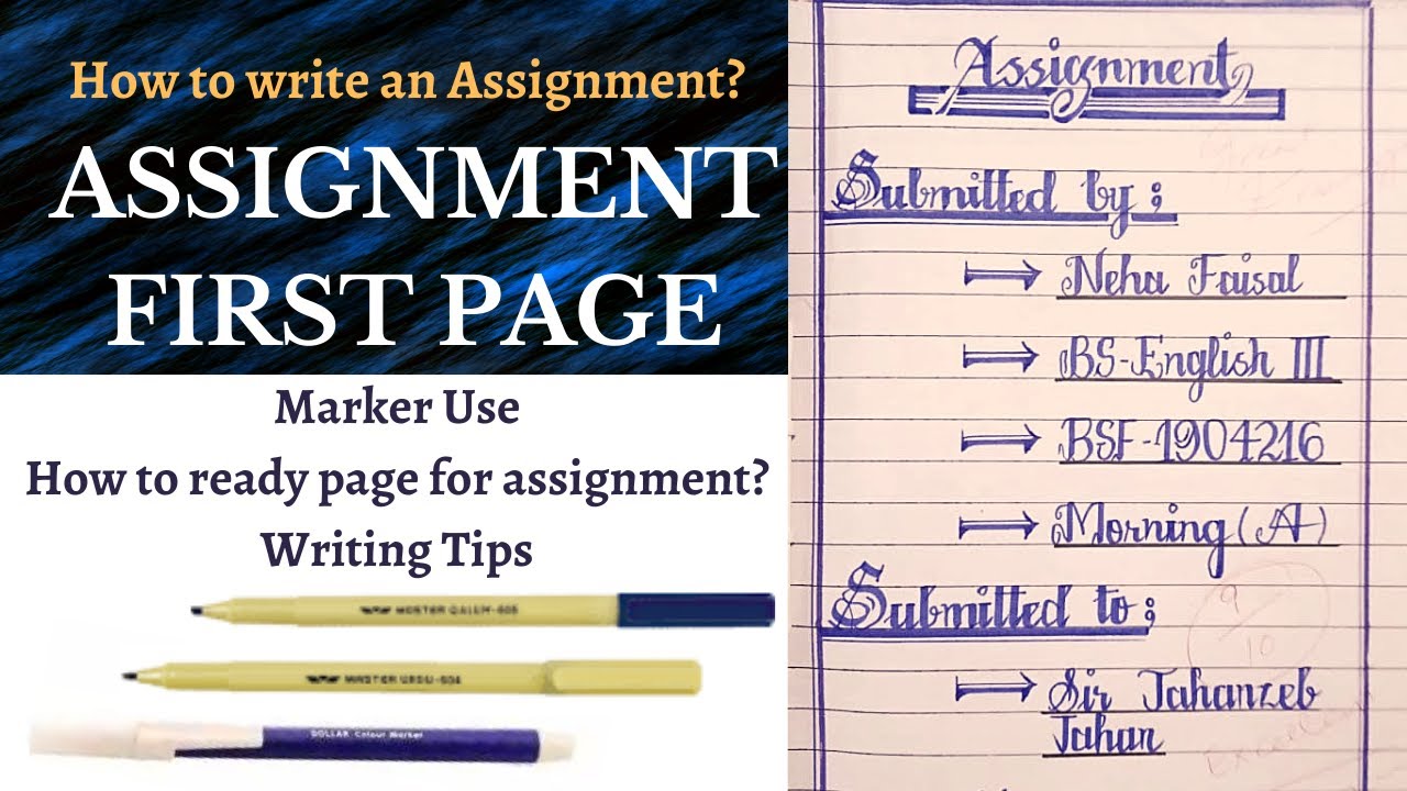 This is How your Assignment should Look Like! - YouTube