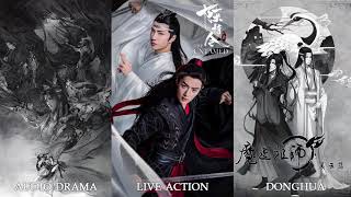 3 different version of WANGXIAN SONG - Mo Dao Zu Shi