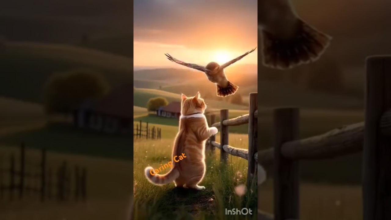 From Rescue to Freedom: Cat Saves Owl. 