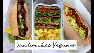 SANDWICHES VEGANOS, FIT Y DELICIOSOS PARA LA ESCUELA Y EL TRABAJO