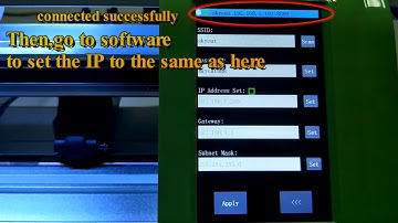 SKYCUT WIFI cutting plotter dynamic IP setting
