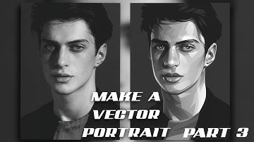 MAKE A VECTOR PORTRAIT! Grayscale Style (3) | INFINITE DESIGN (Android)