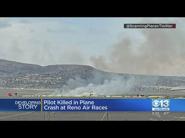 Pilot killed in crash while competing in the Reno Air Races